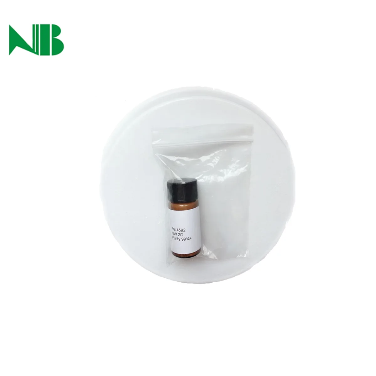 Nutrabiotech FG-4592 Roxadustat powder CAS 808118-40-3 FG-4592 Roxadustat powder CAS 808118-40-3 high purity HIF prolyl hydroxylase inhibitor for biomedical research