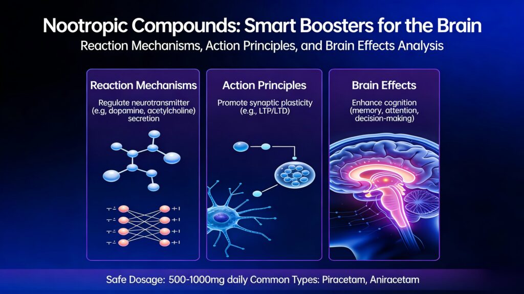 Nootropic Compounds, Smart Boosters for Brain Health & Cognitive Function